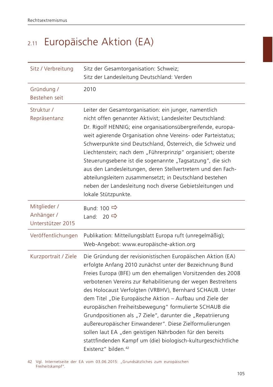 Seite 107 des Verfassungsschutzbericht 2015 Niedersachsen