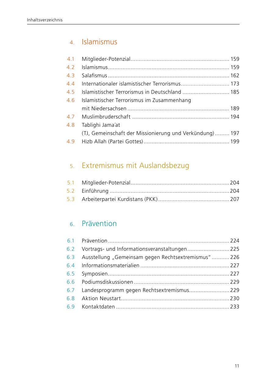 Seite 13 des Verfassungsschutzbericht 2015 Niedersachsen