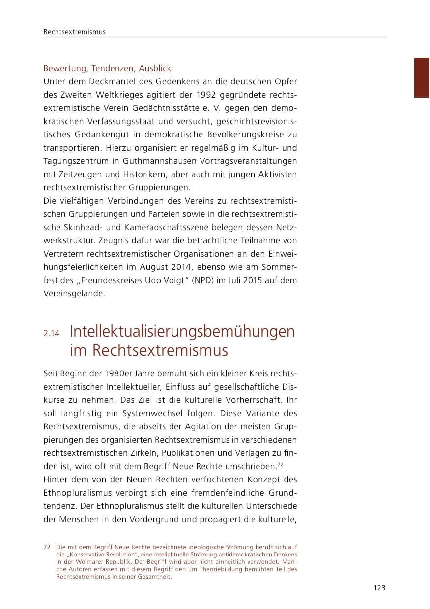 Seite 125 des Verfassungsschutzbericht 2015 Niedersachsen
