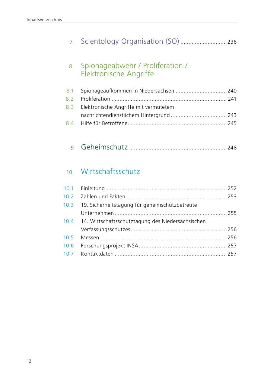 Seite 14 des Verfassungsschutzbericht 2015 Niedersachsen