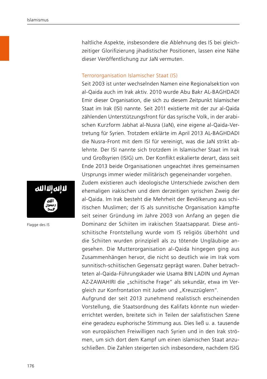 Seite 178 des Verfassungsschutzbericht 2015 Niedersachsen