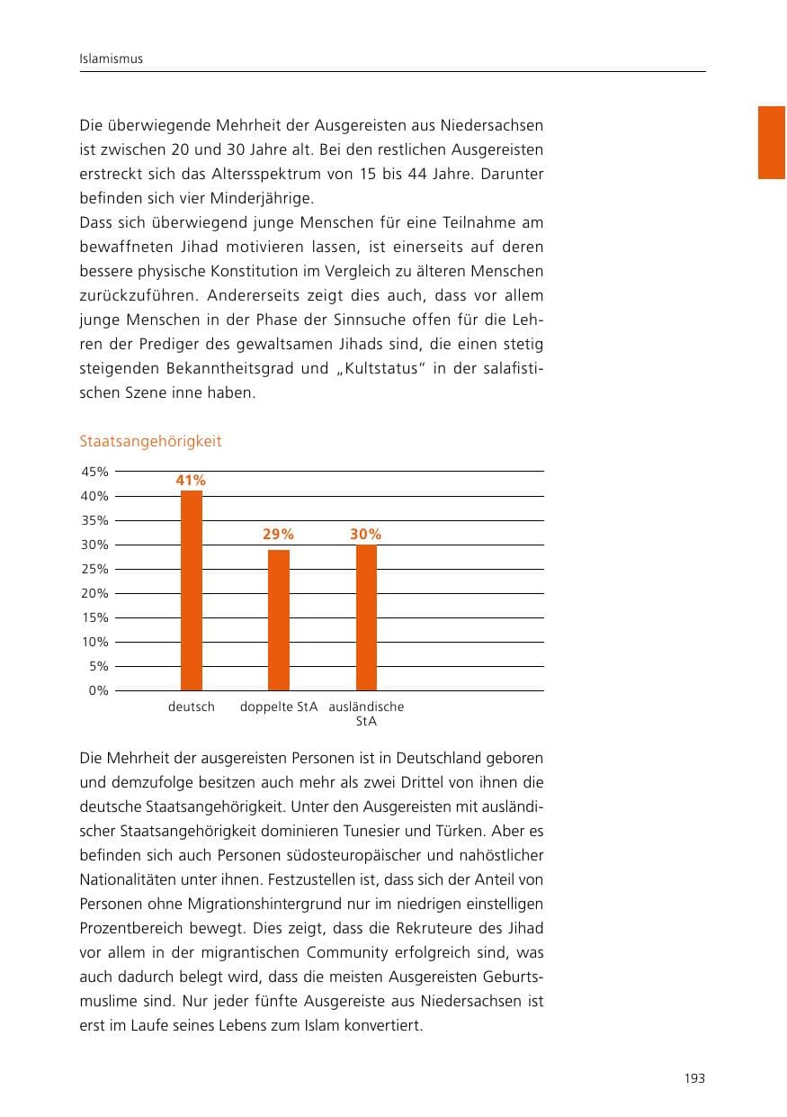Seite 195 des Verfassungsschutzbericht 2015 Niedersachsen