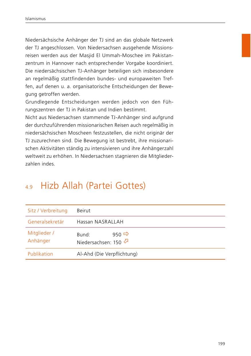 Seite 201 des Verfassungsschutzbericht 2015 Niedersachsen