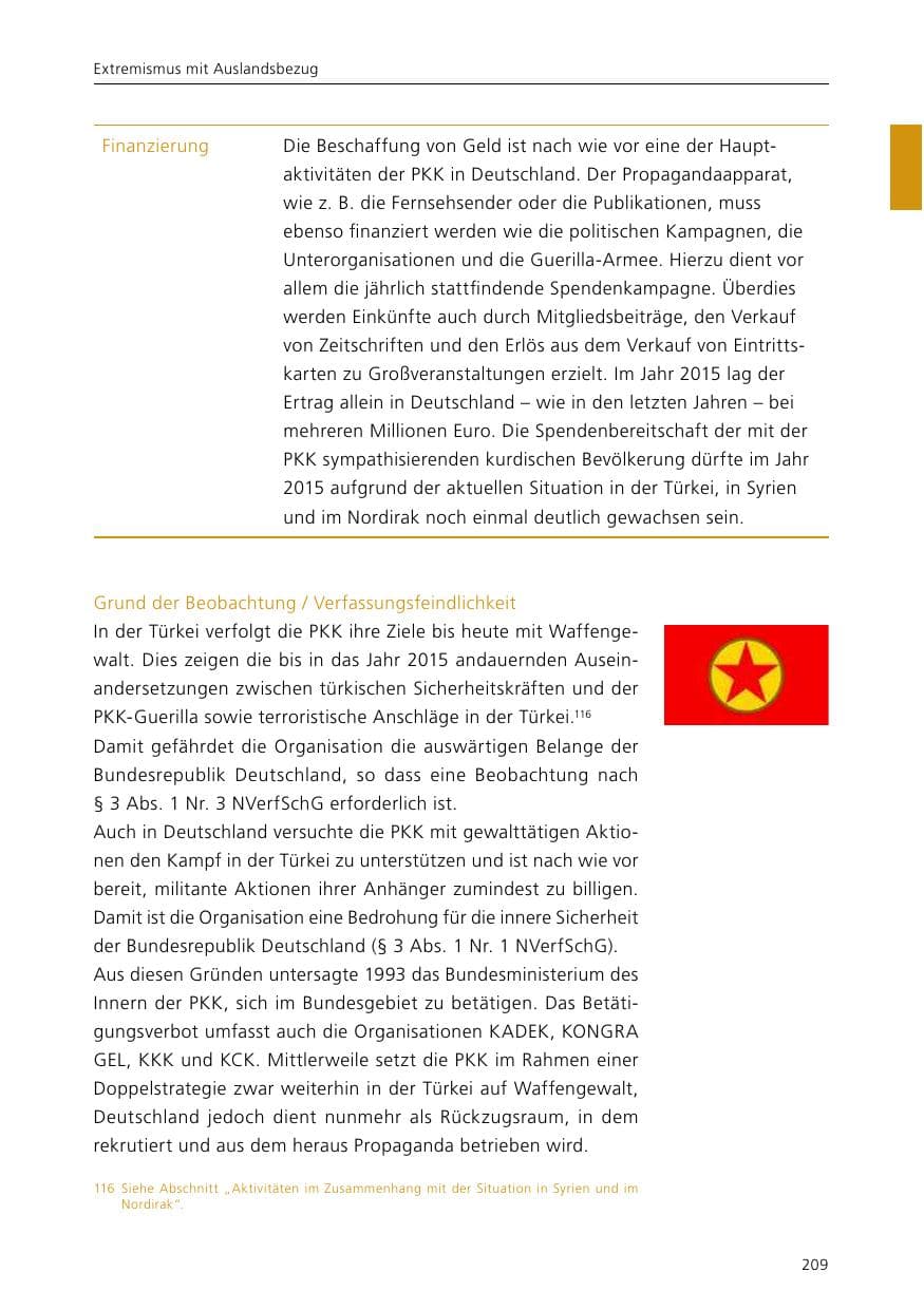 Seite 211 des Verfassungsschutzbericht 2015 Niedersachsen