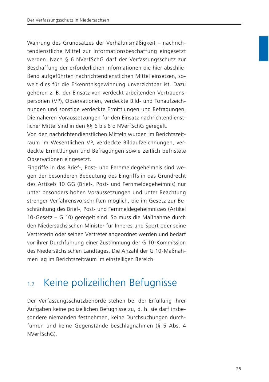 Seite 27 des Verfassungsschutzbericht 2015 Niedersachsen