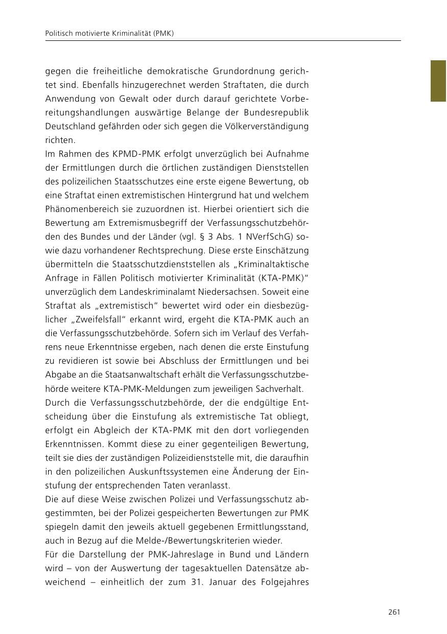 Seite 263 des Verfassungsschutzbericht 2015 Niedersachsen