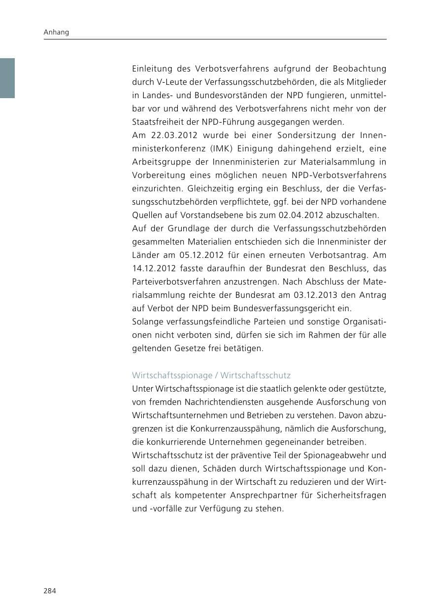 Seite 286 des Verfassungsschutzbericht 2015 Niedersachsen