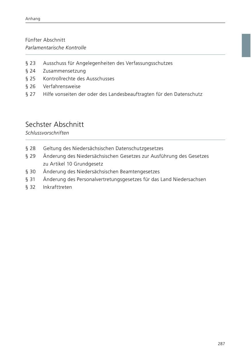 Seite 289 des Verfassungsschutzbericht 2015 Niedersachsen