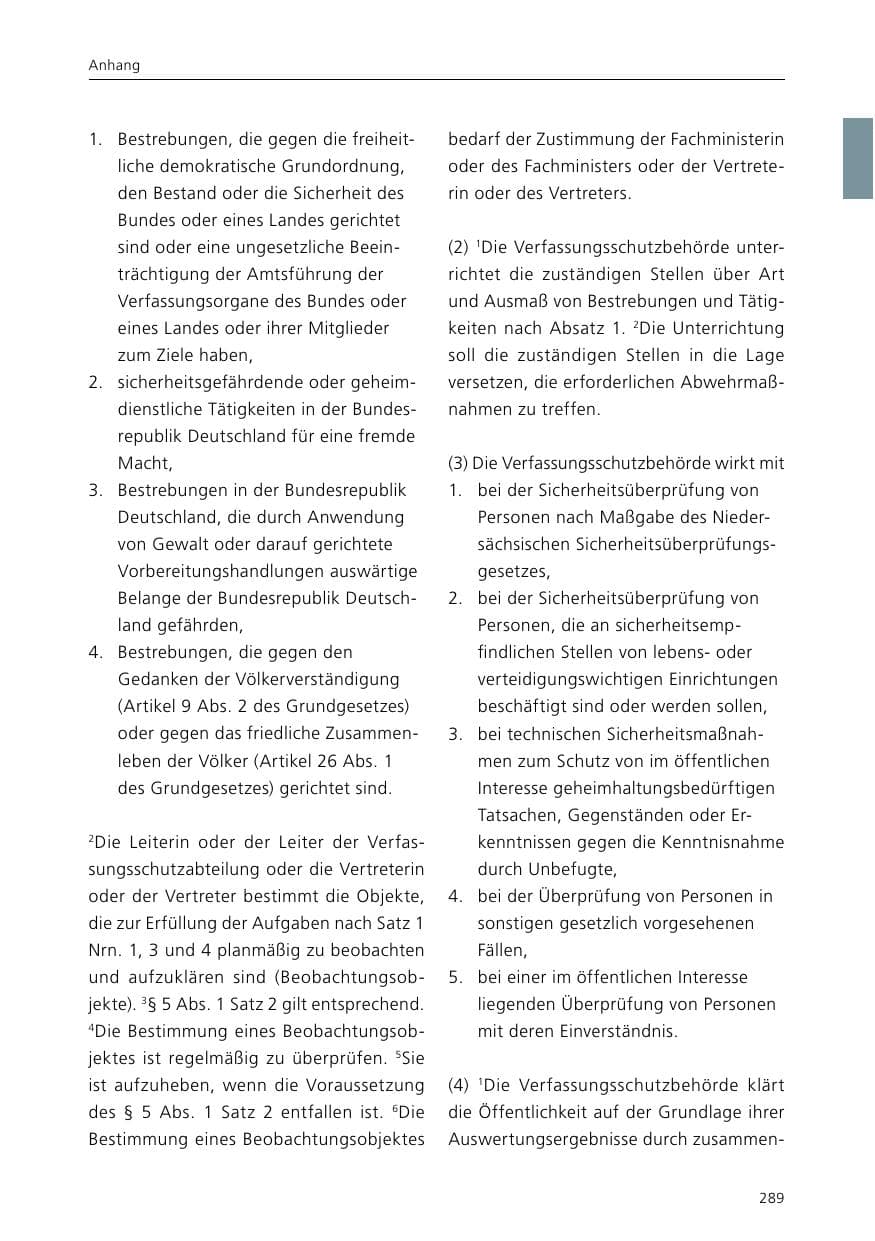 Seite 291 des Verfassungsschutzbericht 2015 Niedersachsen