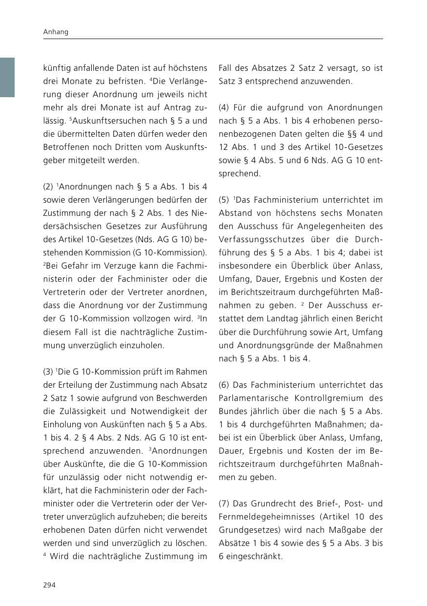 Seite 296 des Verfassungsschutzbericht 2015 Niedersachsen