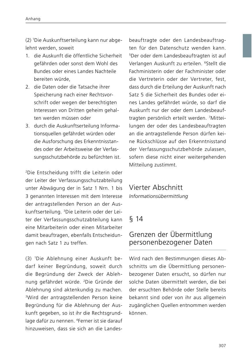 Seite 309 des Verfassungsschutzbericht 2015 Niedersachsen