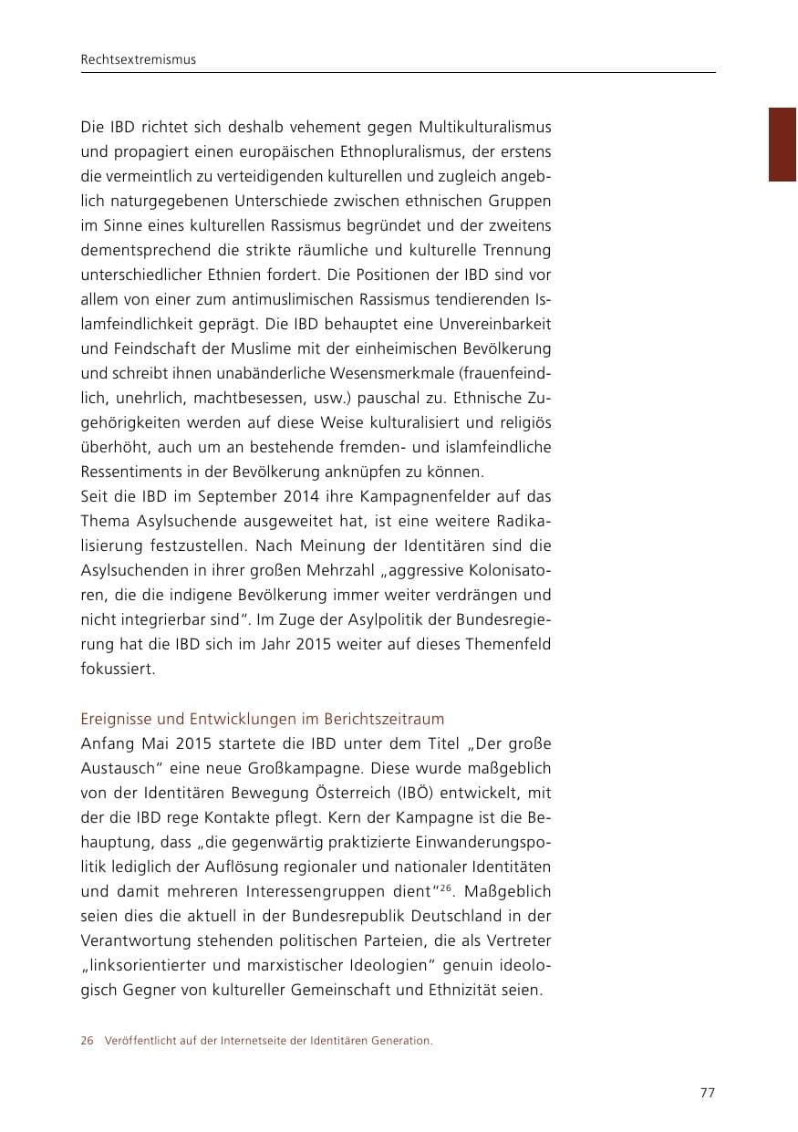 Seite 79 des Verfassungsschutzbericht 2015 Niedersachsen