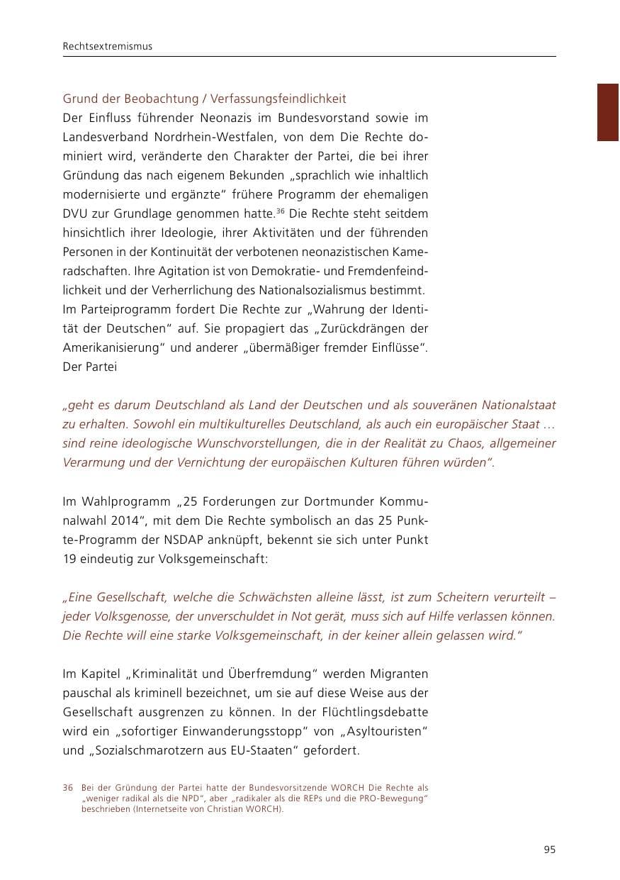 Seite 97 des Verfassungsschutzbericht 2015 Niedersachsen