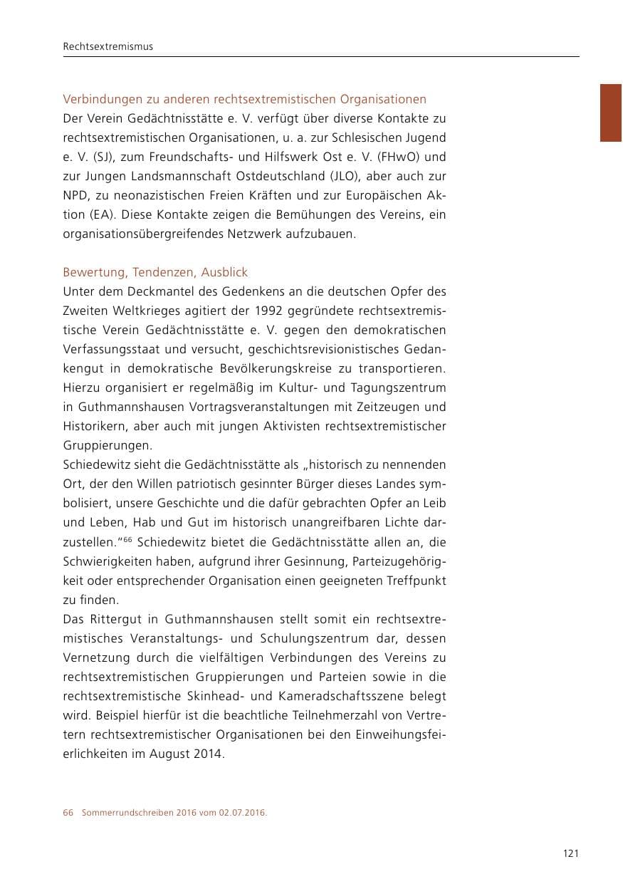 Seite 123 des Verfassungsschutzbericht 2016 Niedersachsen