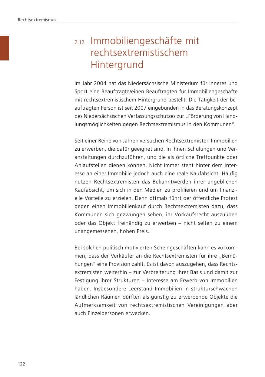 Seite 124 des Verfassungsschutzbericht 2016 Niedersachsen