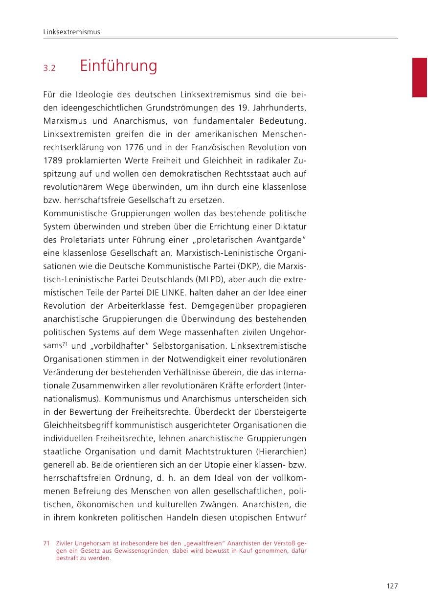 Seite 129 des Verfassungsschutzbericht 2016 Niedersachsen