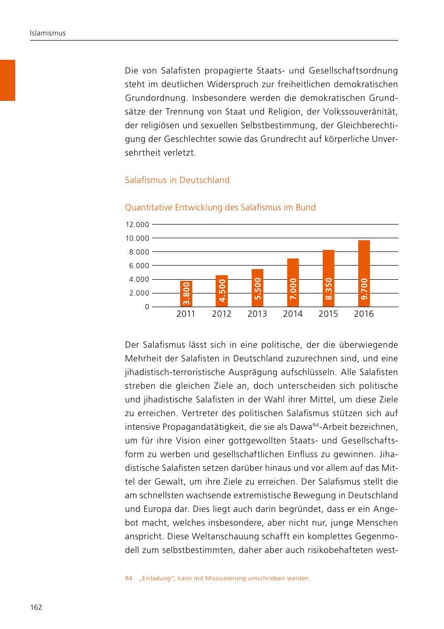 Seite 164 des Verfassungsschutzbericht 2016 Niedersachsen