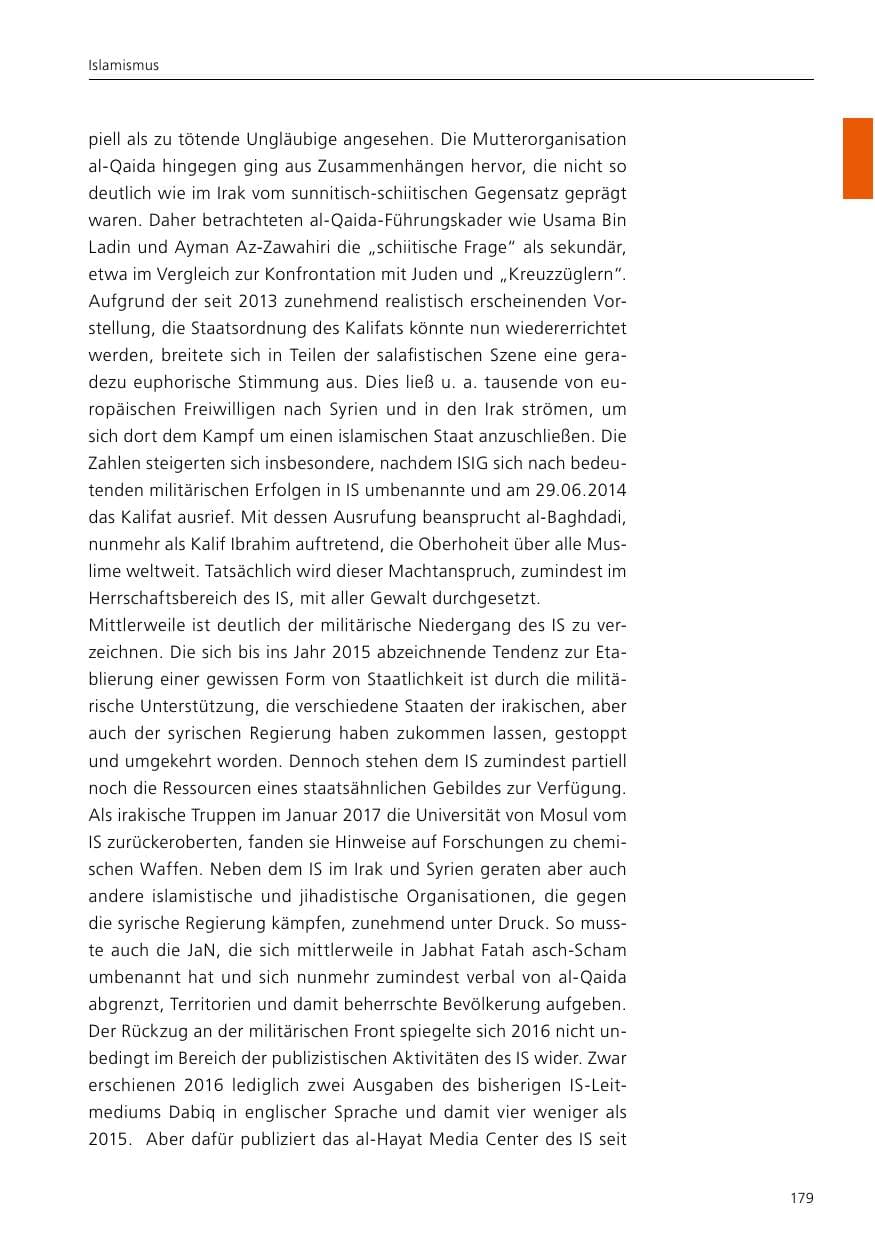 Seite 181 des Verfassungsschutzbericht 2016 Niedersachsen