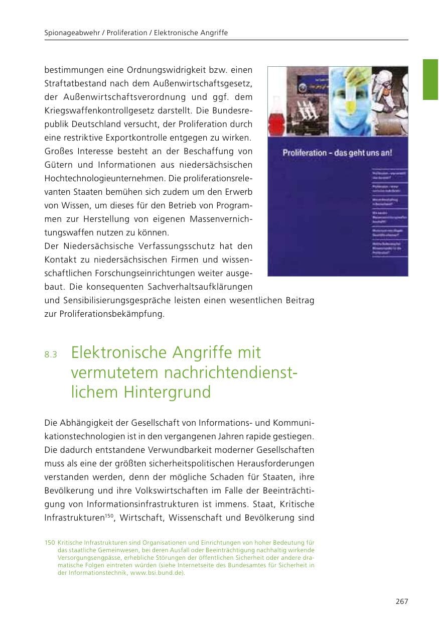 Seite 269 des Verfassungsschutzbericht 2016 Niedersachsen