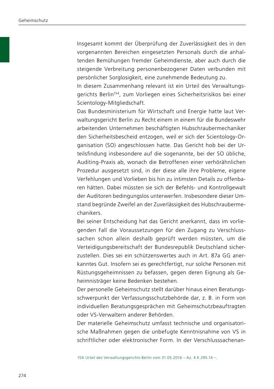 Seite 276 des Verfassungsschutzbericht 2016 Niedersachsen