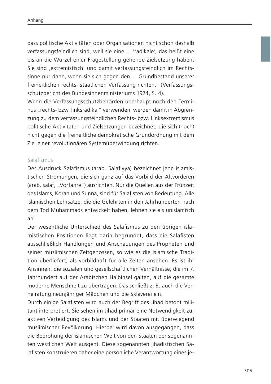 Seite 307 des Verfassungsschutzbericht 2016 Niedersachsen