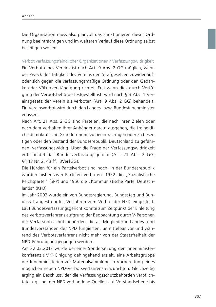 Seite 309 des Verfassungsschutzbericht 2016 Niedersachsen