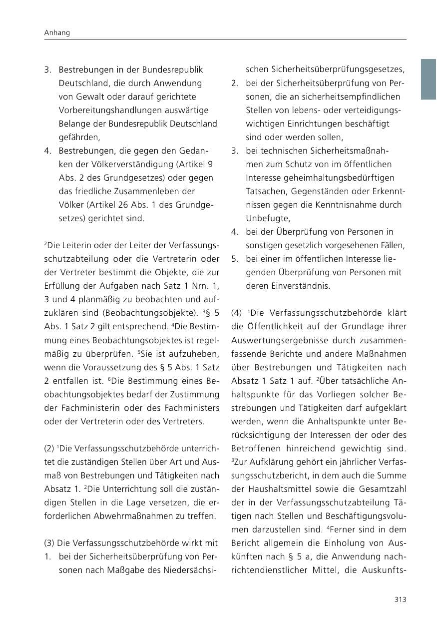 Seite 315 des Verfassungsschutzbericht 2016 Niedersachsen