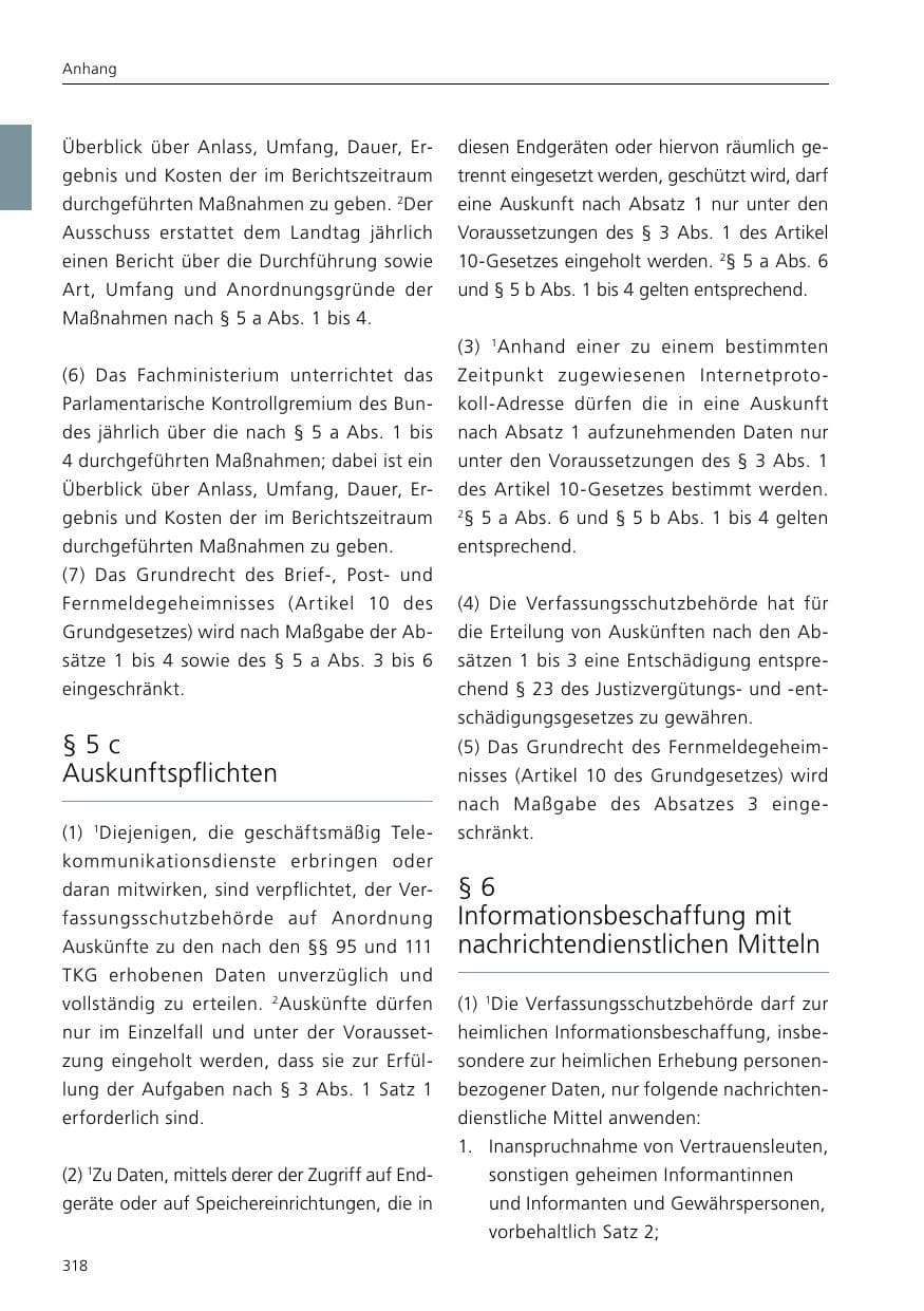 Seite 320 des Verfassungsschutzbericht 2016 Niedersachsen