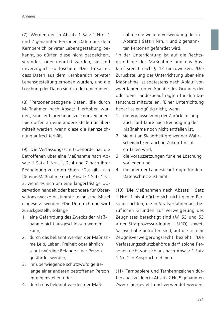 Seite 323 des Verfassungsschutzbericht 2016 Niedersachsen
