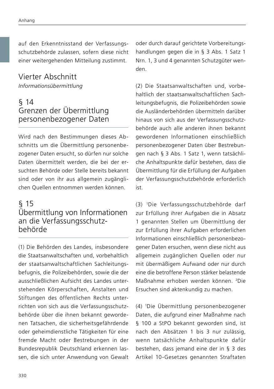 Seite 332 des Verfassungsschutzbericht 2016 Niedersachsen