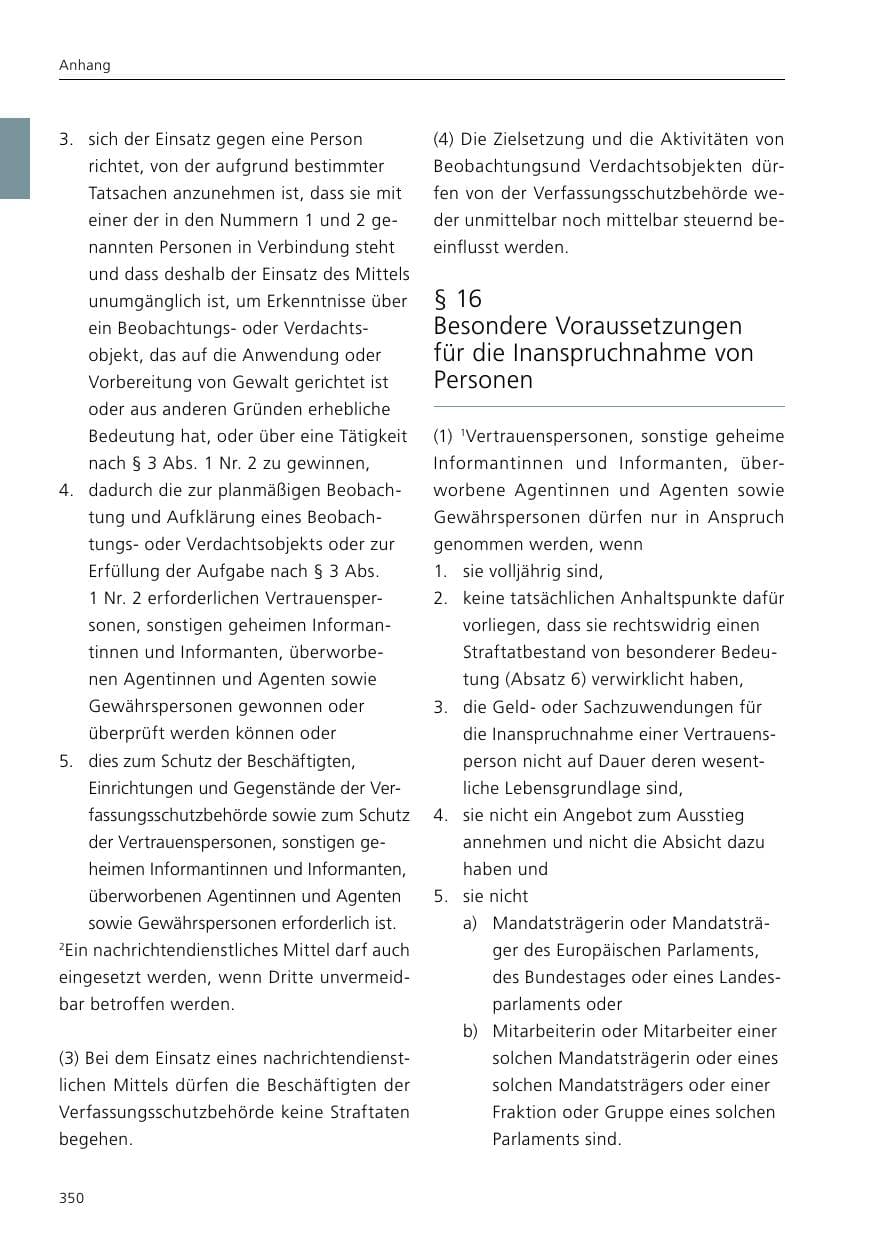 Seite 352 des Verfassungsschutzbericht 2016 Niedersachsen