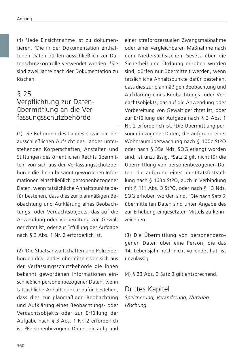 Seite 362 des Verfassungsschutzbericht 2016 Niedersachsen