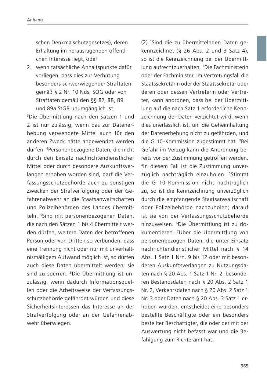 Seite 367 des Verfassungsschutzbericht 2016 Niedersachsen
