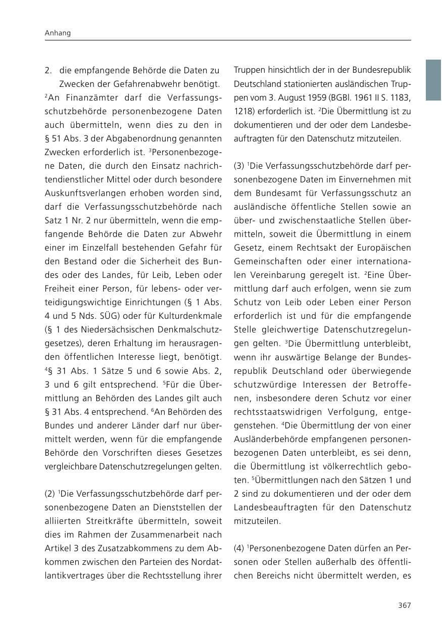 Seite 369 des Verfassungsschutzbericht 2016 Niedersachsen