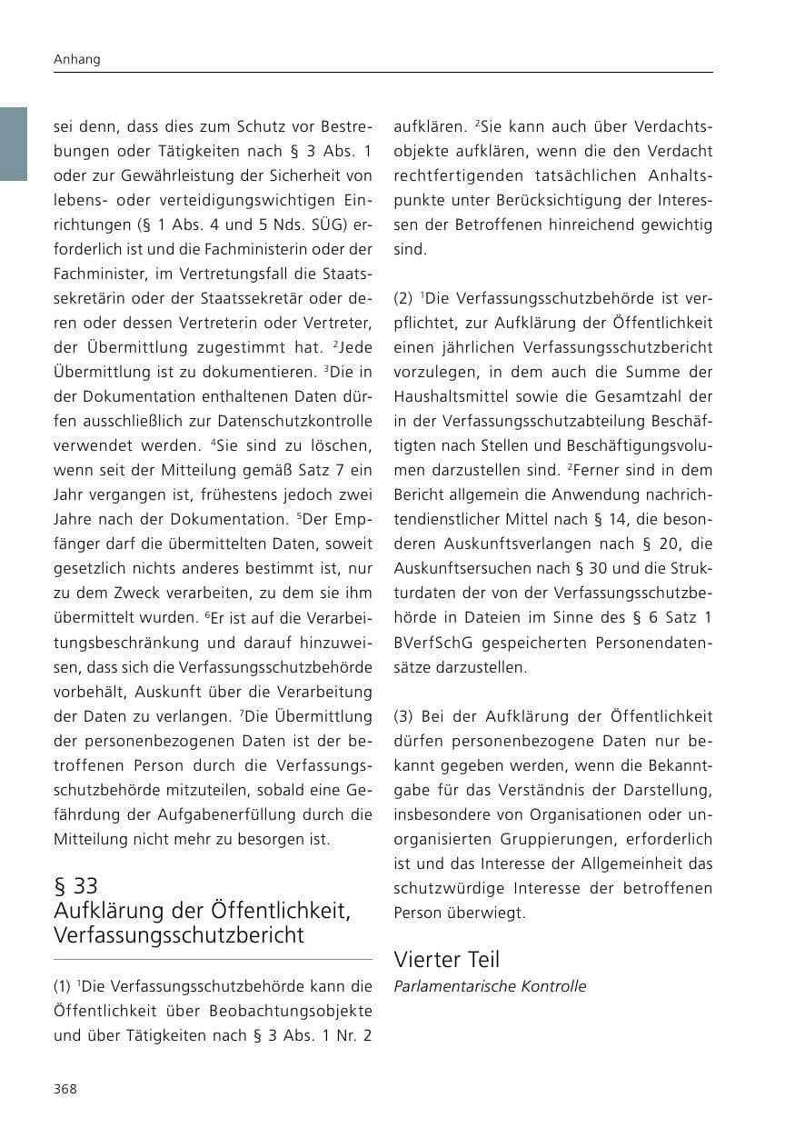 Seite 370 des Verfassungsschutzbericht 2016 Niedersachsen