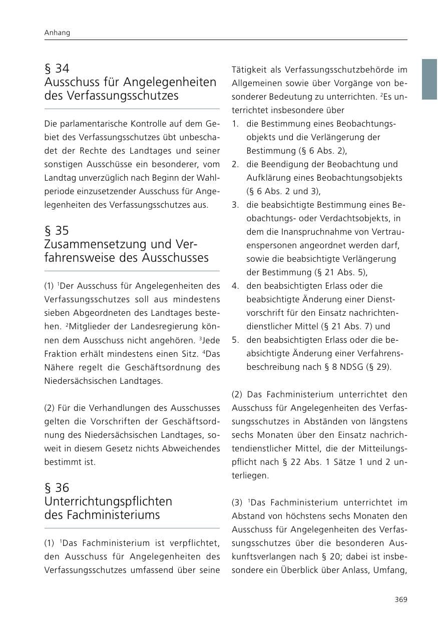 Seite 371 des Verfassungsschutzbericht 2016 Niedersachsen