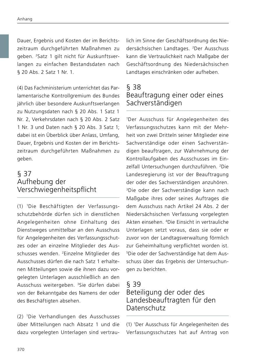 Seite 372 des Verfassungsschutzbericht 2016 Niedersachsen