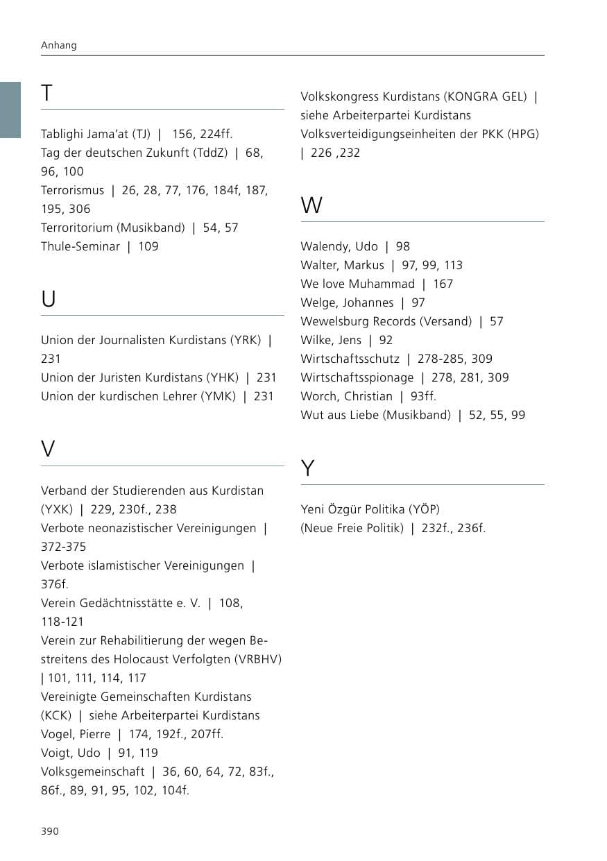 Seite 392 des Verfassungsschutzbericht 2016 Niedersachsen