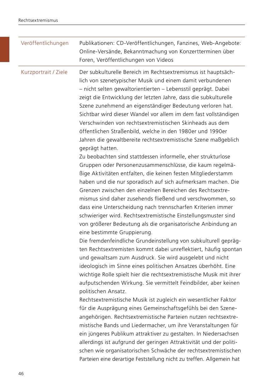 Seite 48 des Verfassungsschutzbericht 2016 Niedersachsen