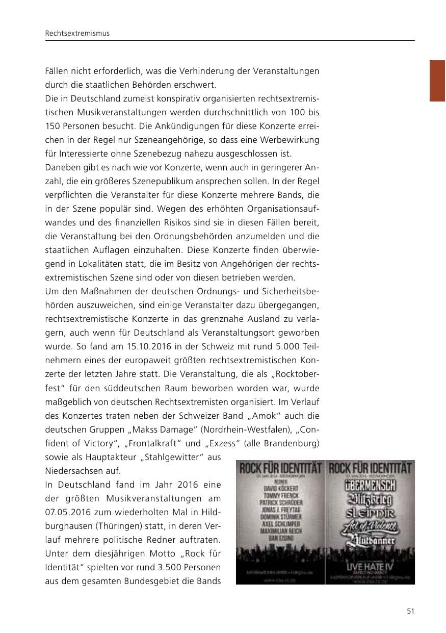 Seite 53 des Verfassungsschutzbericht 2016 Niedersachsen