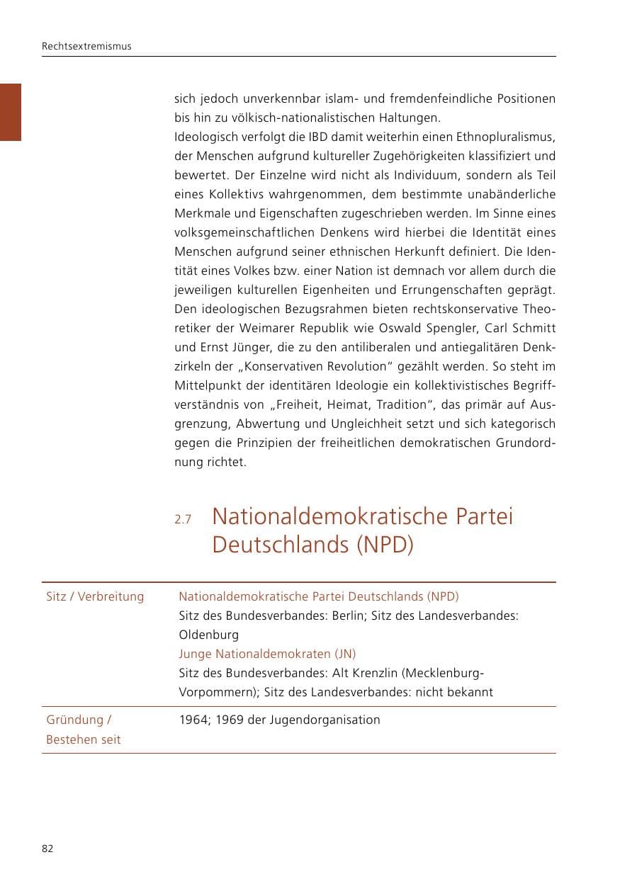 Seite 84 des Verfassungsschutzbericht 2016 Niedersachsen