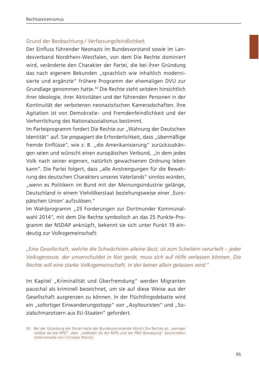 Seite 97 des Verfassungsschutzbericht 2016 Niedersachsen