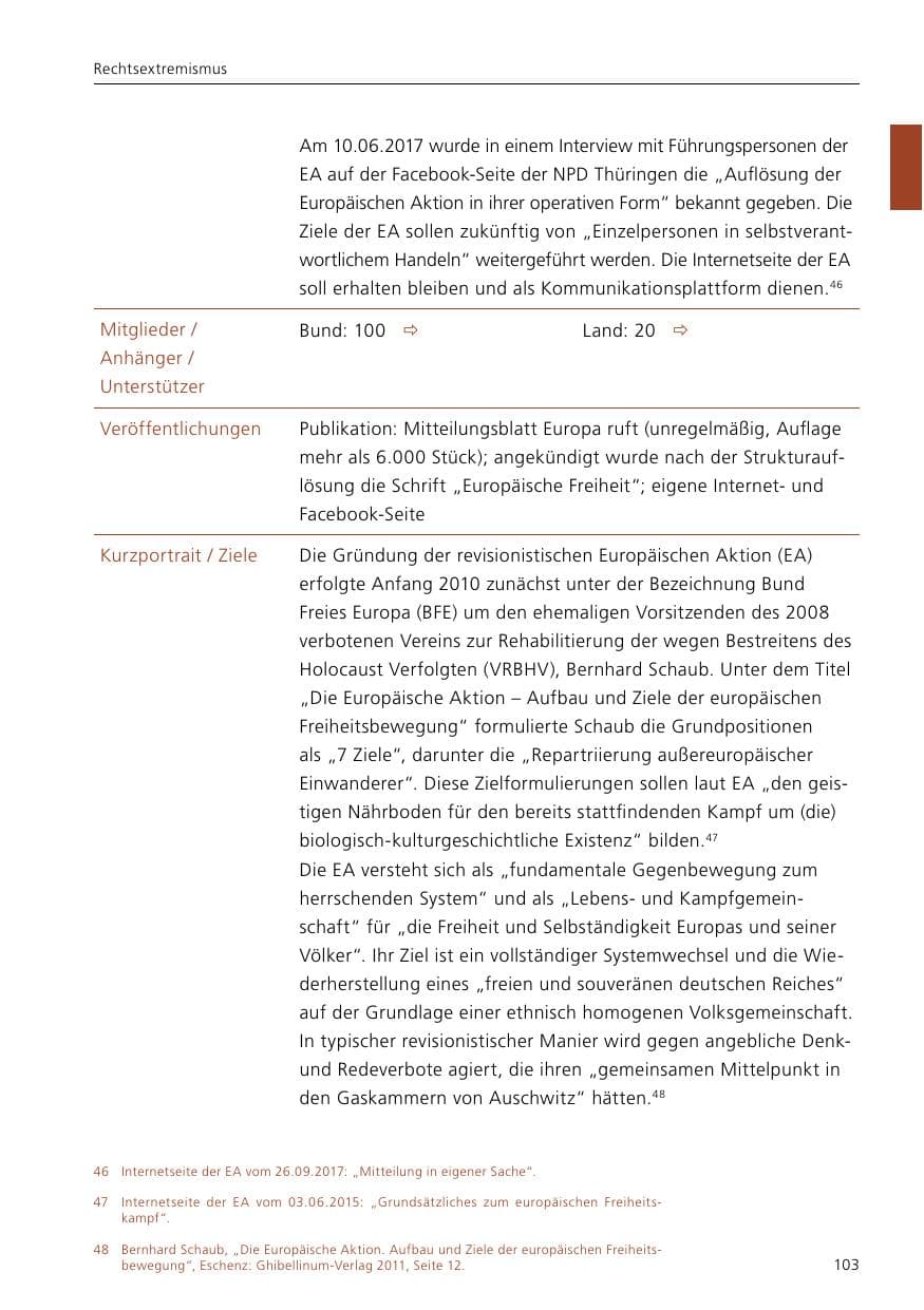 Seite 105 des Verfassungsschutzbericht 2017 Niedersachsen