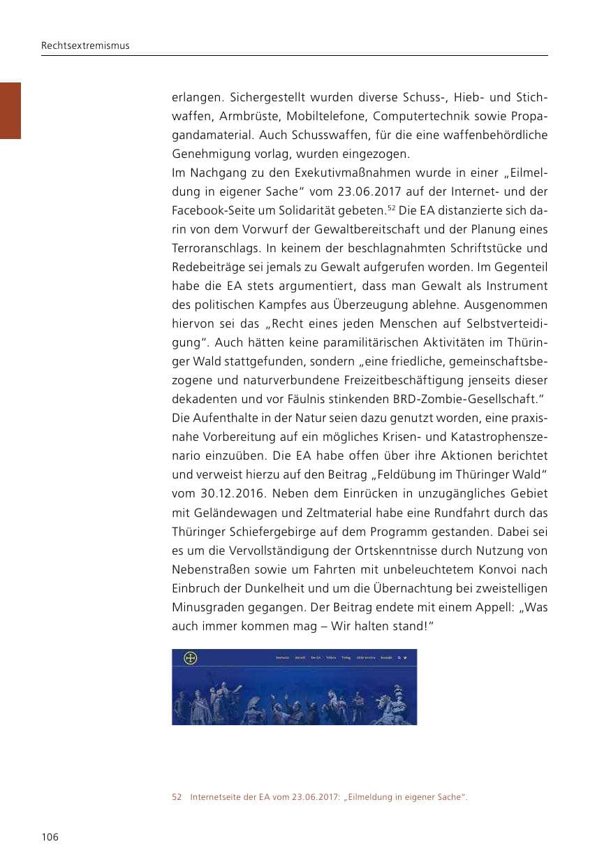 Seite 108 des Verfassungsschutzbericht 2017 Niedersachsen