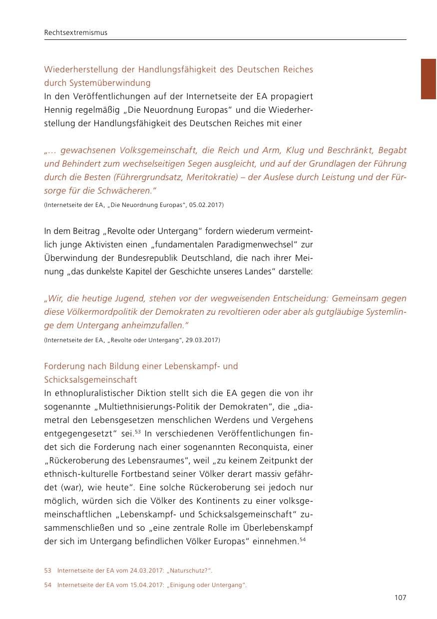 Seite 109 des Verfassungsschutzbericht 2017 Niedersachsen
