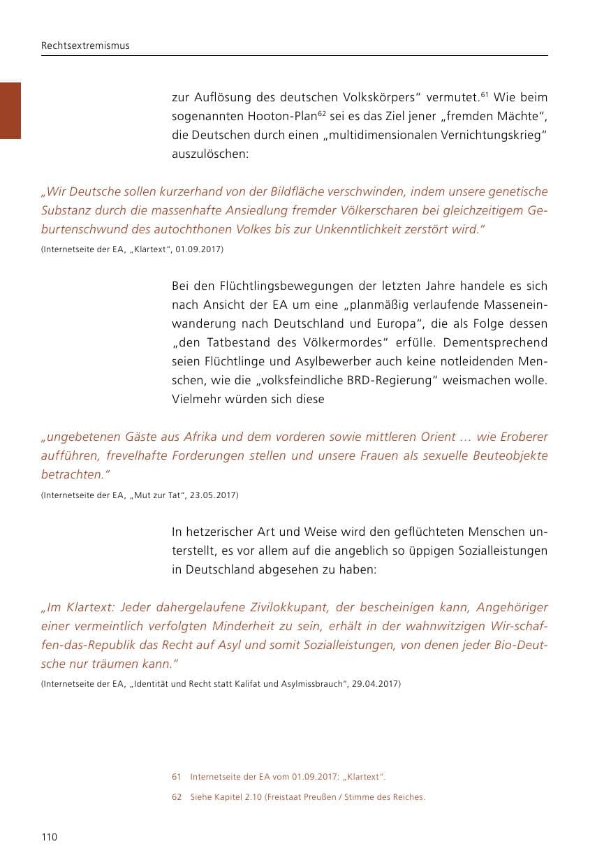 Seite 112 des Verfassungsschutzbericht 2017 Niedersachsen