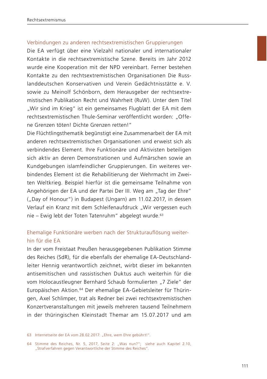 Seite 113 des Verfassungsschutzbericht 2017 Niedersachsen