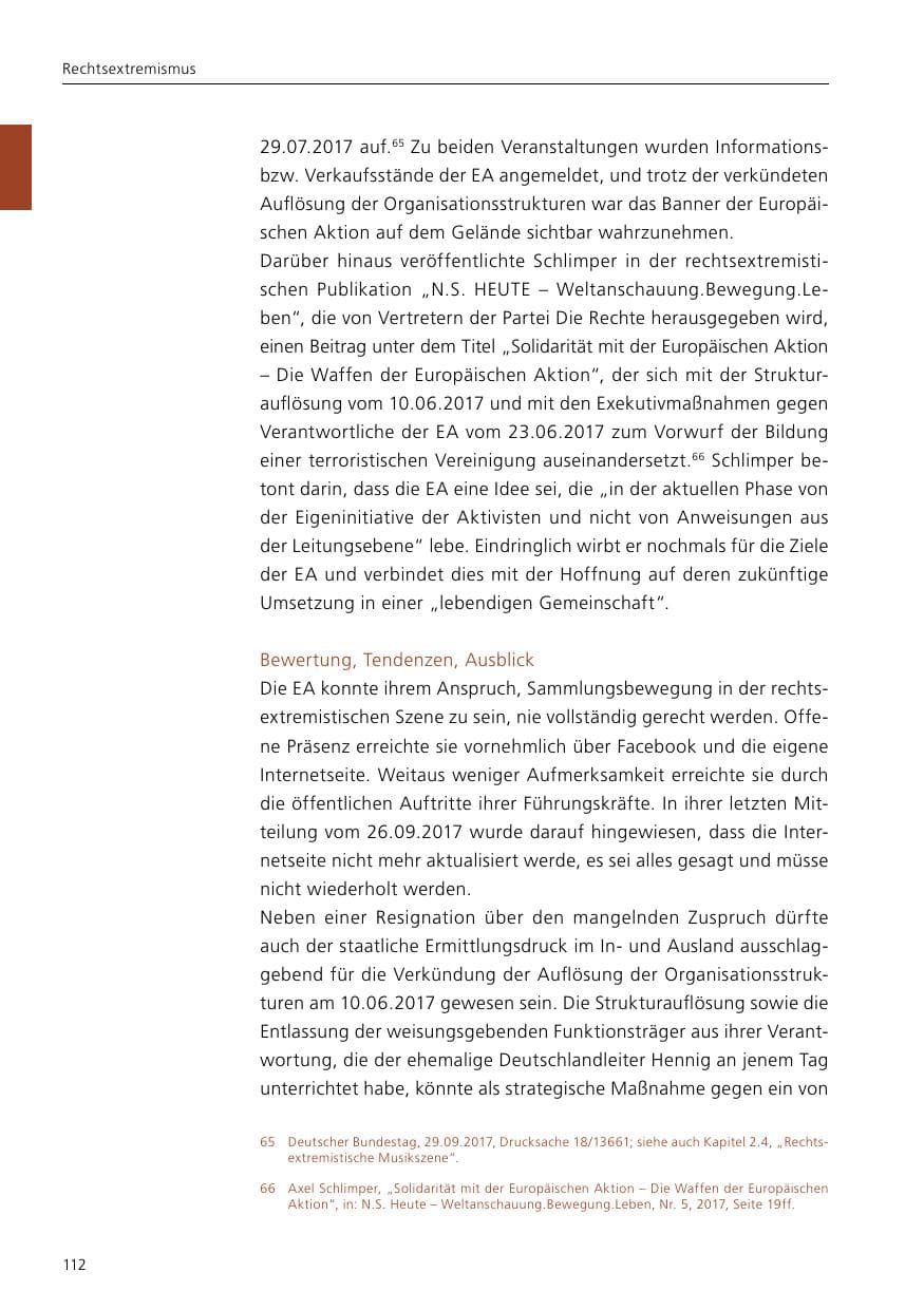 Seite 114 des Verfassungsschutzbericht 2017 Niedersachsen