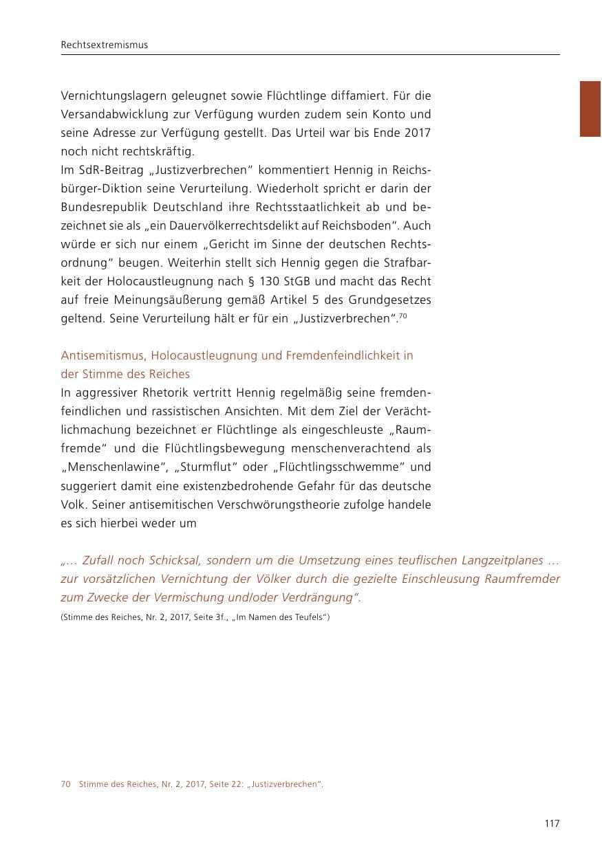 Seite 119 des Verfassungsschutzbericht 2017 Niedersachsen