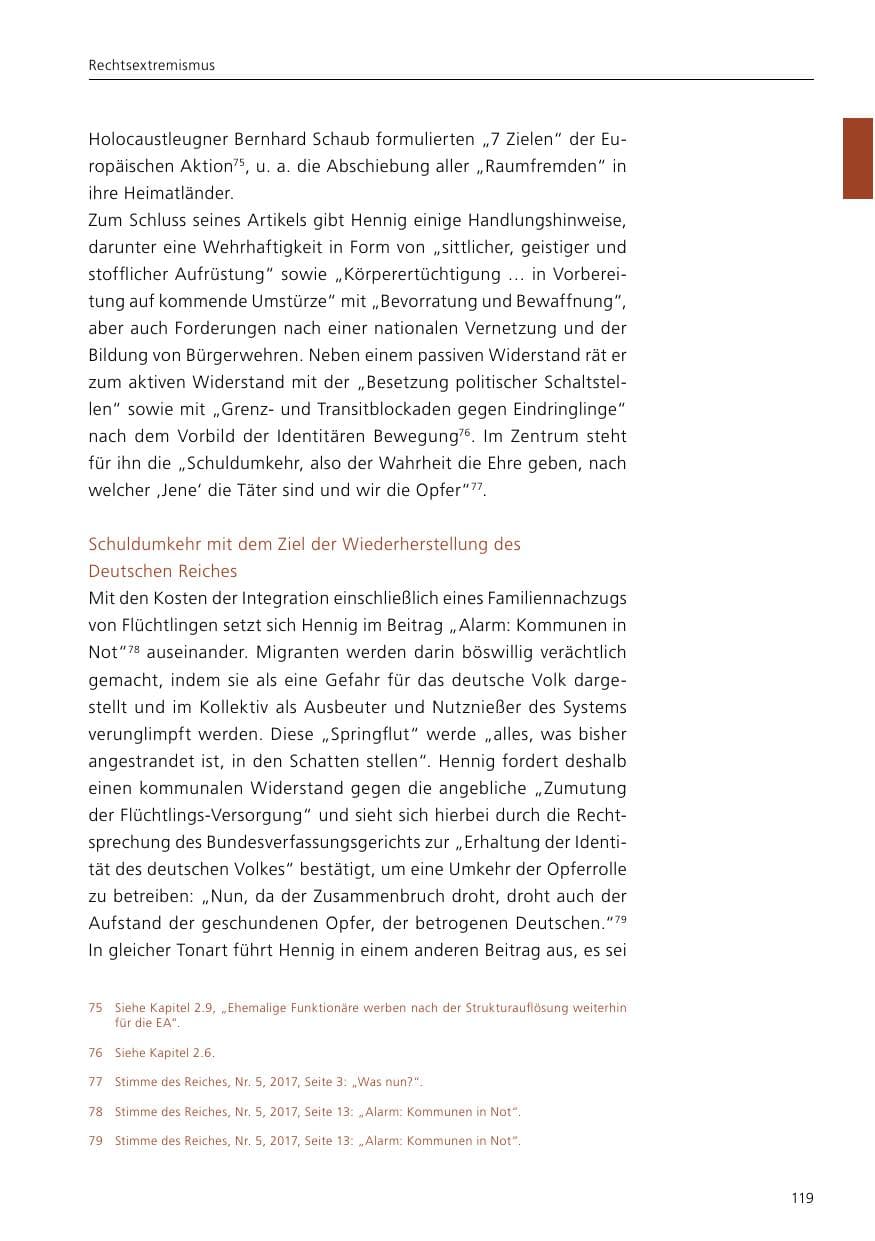 Seite 121 des Verfassungsschutzbericht 2017 Niedersachsen